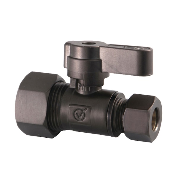 Kingston Brass KF5335ORB 5/8-Inch OD x 3/8-Inch OD Comp Straight Stop Valve, Oil Rubbed Bronze KF5335ORB - main